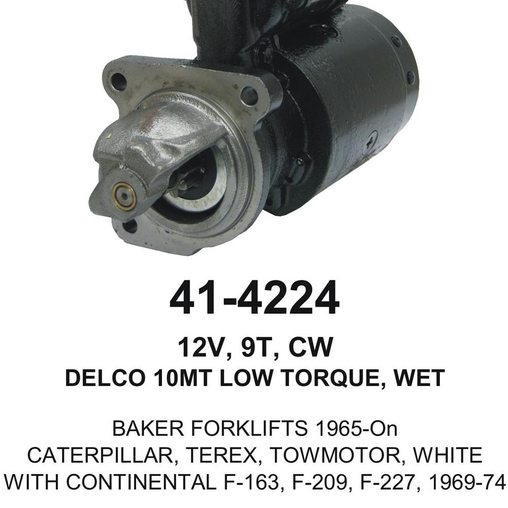 Starter — 10MT-HT 12V 9T CW WET Fits Clark Replaces 2355692