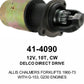 Starter — 10MTE 12V 10T CW F/LIFT Fits Allis Chalmers Replaces ROM4090N-USA