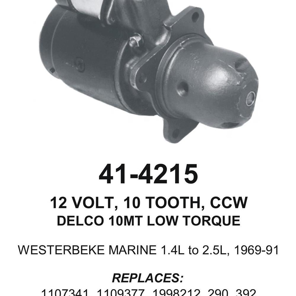 Starter — DELCO 10MT-HT 12V 10T CCW Fits International Replaces ROM4215N-USA