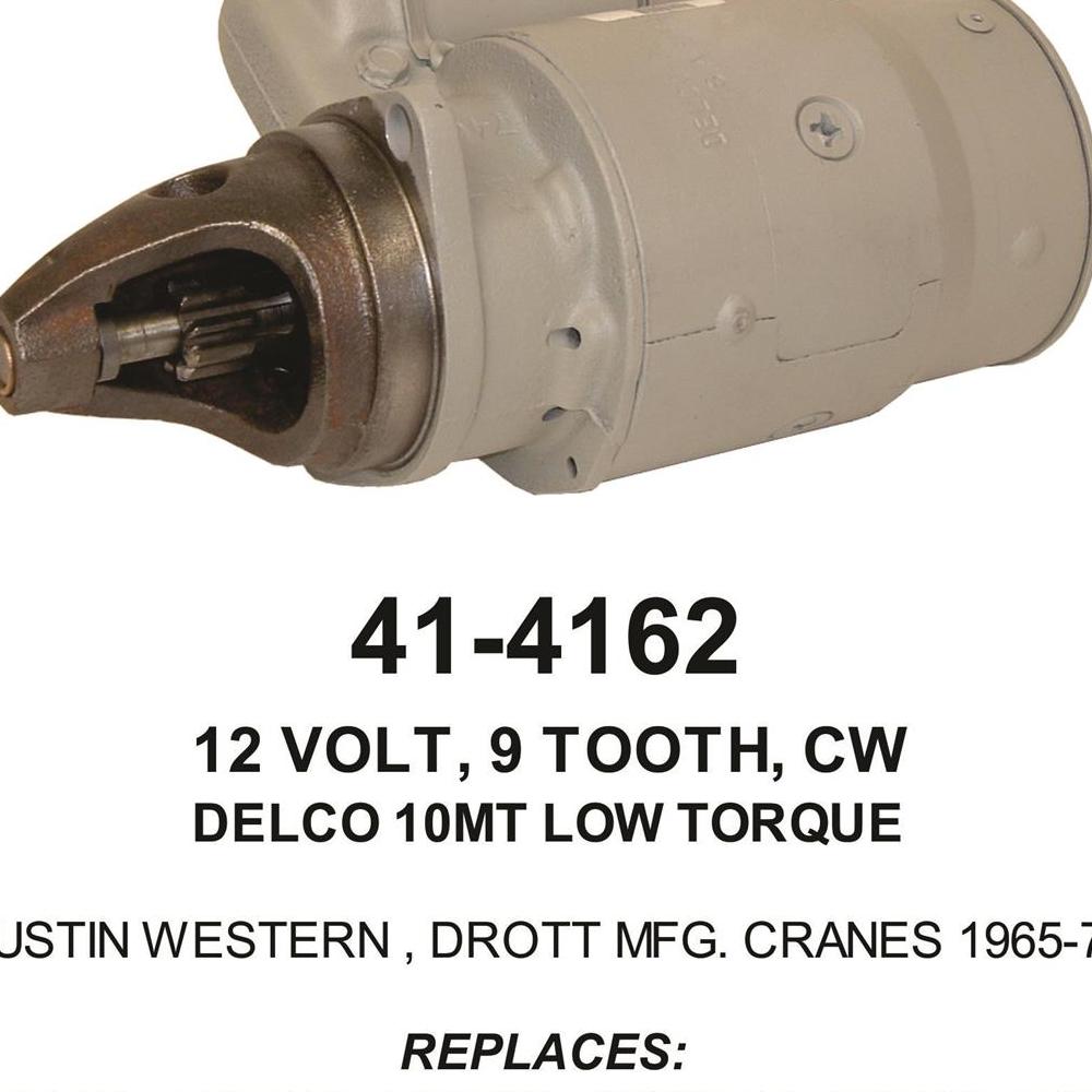 Starter — 10MT-HT 12V 9T CW Fits International Replaces ROM4297N-USA