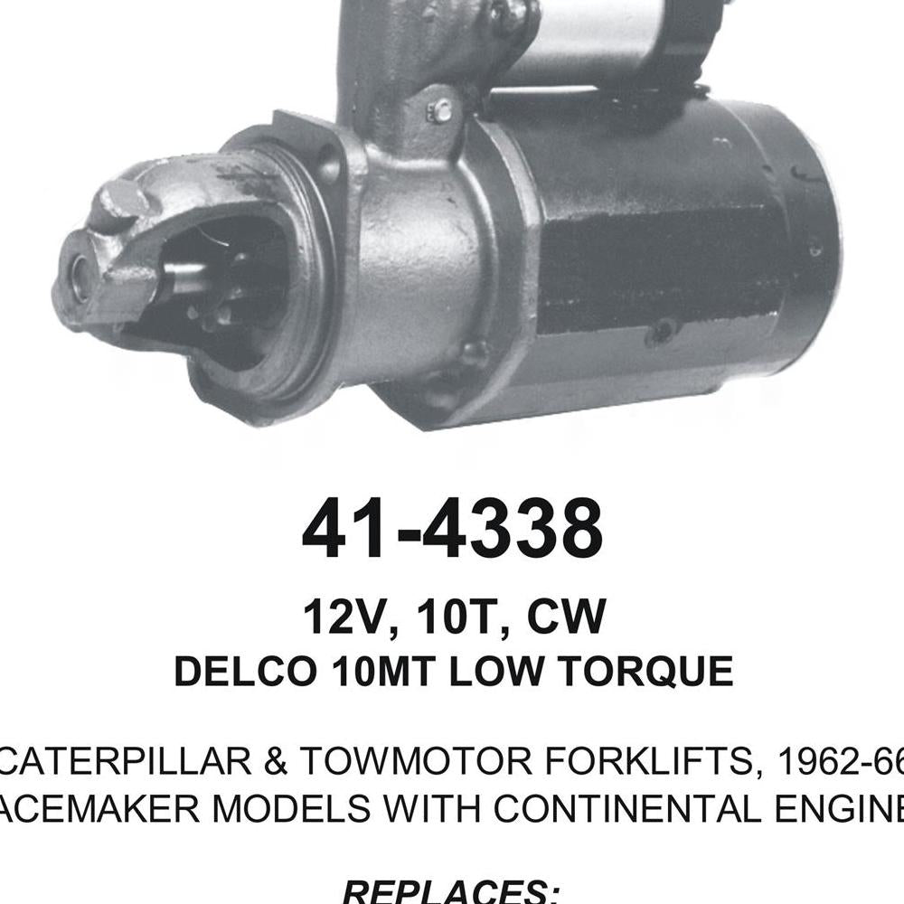 Starter — 10MT-HT 12V 10T Fits Caterpillar Replaces 82668