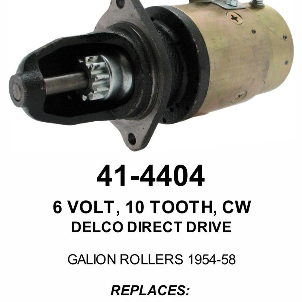 Starter — 10MTE 6V 10T CW IHC & J/D Fits International Replaces ROM4404N-USA