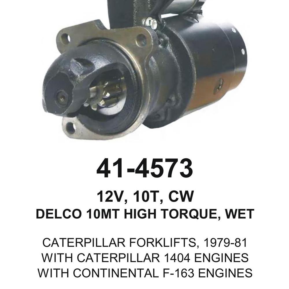 Starter — 10MT-HT 12V 10T WET Fits Hyster Replaces 304097903004023