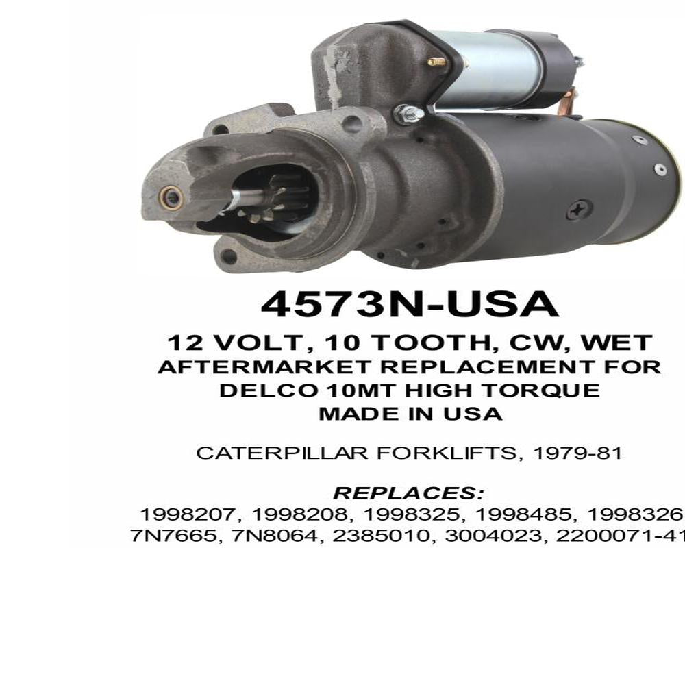 Starter — 10MT-HT 12V 10T WET Fits Caterpillar Replaces 7N76657N8064