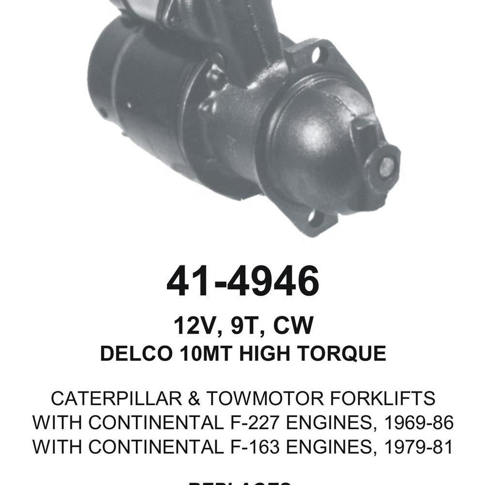 Starter — 10MT-HT 12V 10T Fits Caterpillar Replaces 030-8855308855035-07257N8405