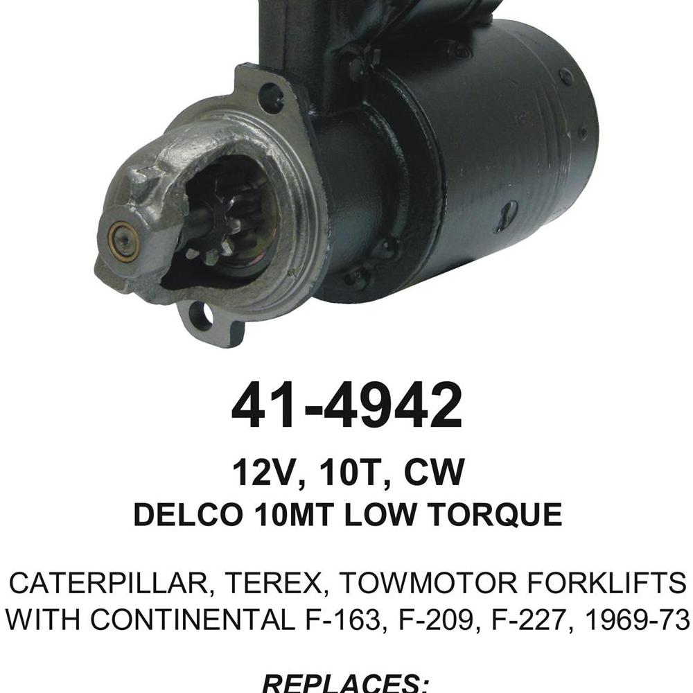 Starter — 10MT-HT 12V 10T Fits Caterpillar Replaces 030-8855308855035-07257N8405