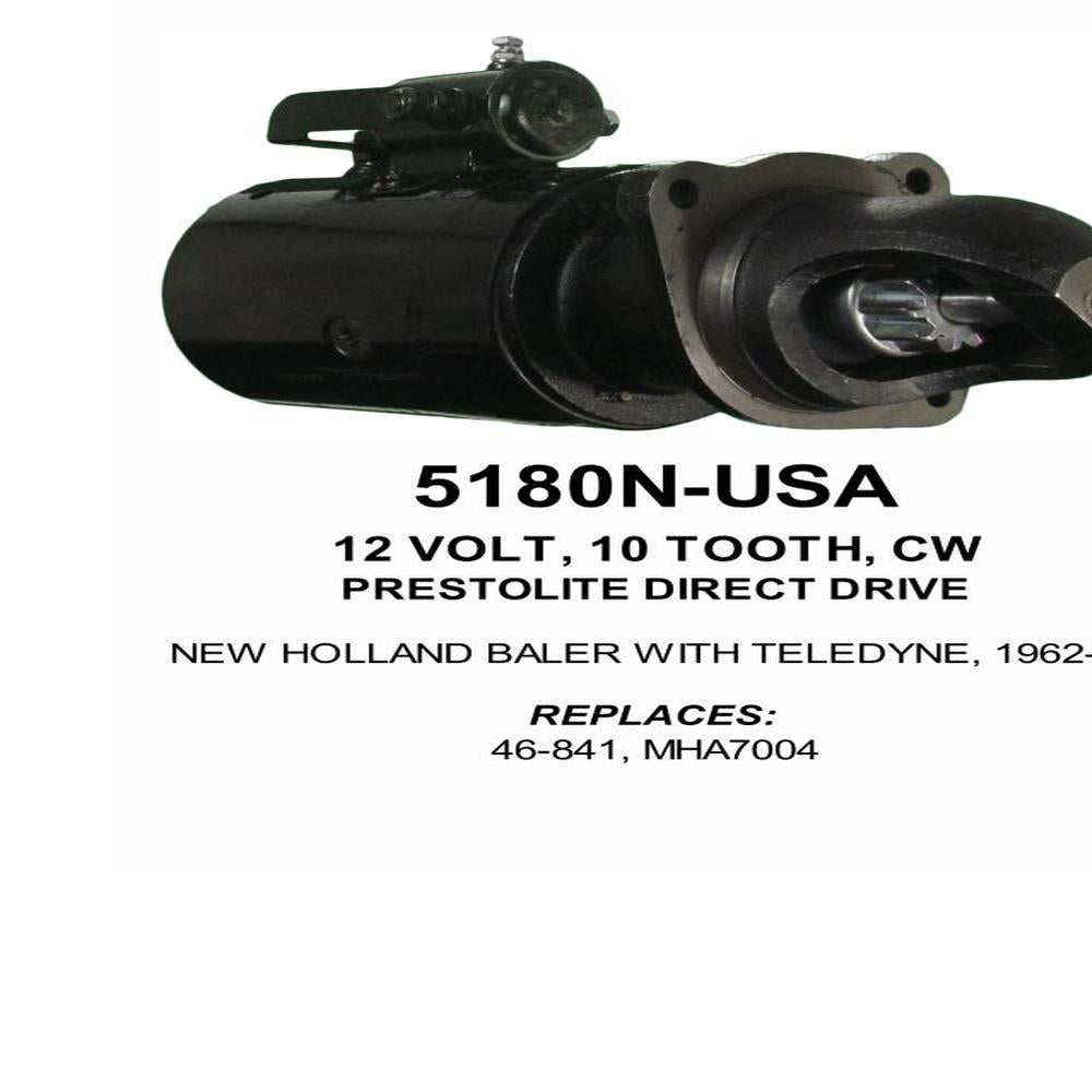 Starter — PREST STR 12V 10T CCW Fits TELEDYNE Replaces ROM5180N-USA