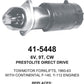 Starter — PREST STR 6V 9T CW Fits Caterpillar Replaces ROM5448N-X-USA