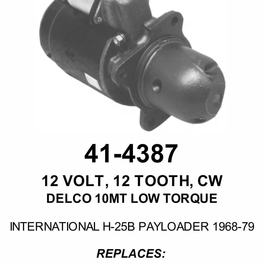 Starter — 10MT-HT 12V 12T Fits Galion Replaces ROM6155N-USA