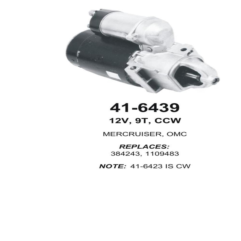 Starter — 10MT-HT MARINE CCW MERC Fits Crusader Replaces ROM6439N-USA