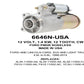 Starter — FORD PMGR 12V 12T CW Fits Lincoln Replaces ROM6646N-USA