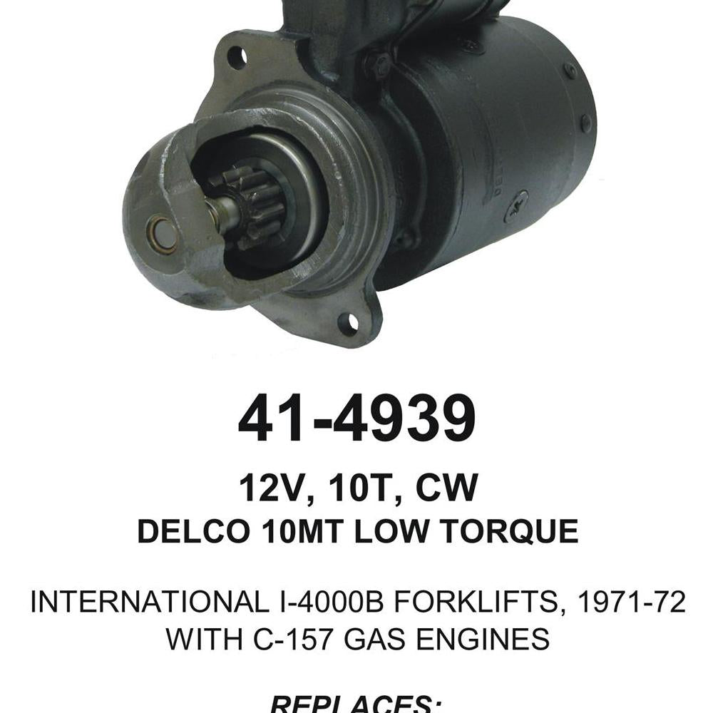 Starter — 10MT-HT 12V 11T Fits Case IH Replaces ROM6711N-USA