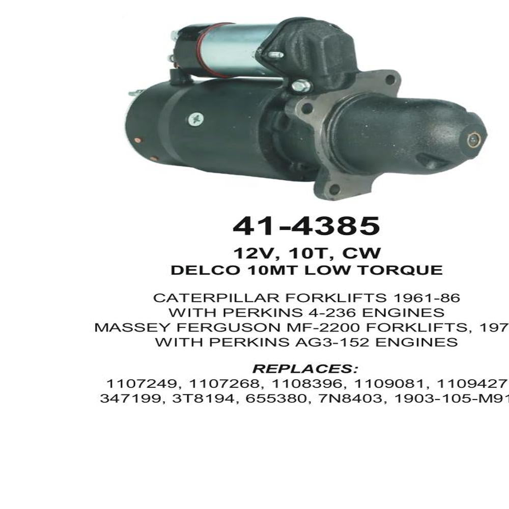 Starter — 10MT-HT 12V 10T Fits Hy-Dynamic Replaces ROM6730N-USA