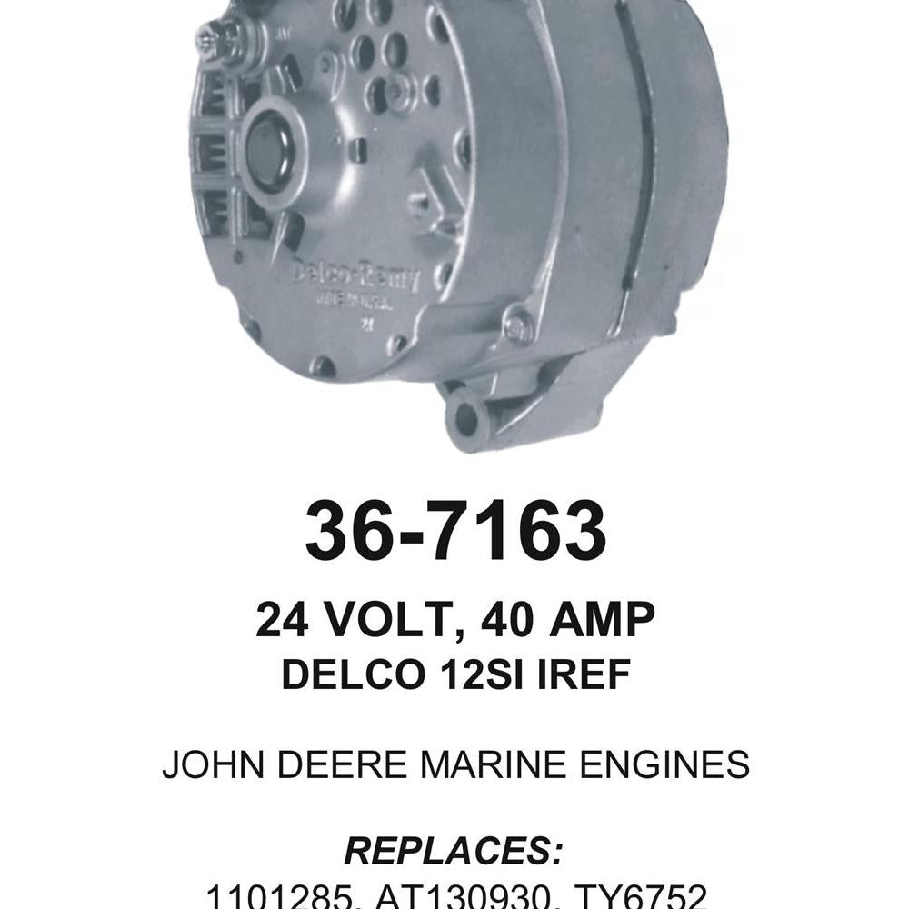 Alternator — 12SI 24V 40A SE W/R TERM Fits Frontier Replaces ROM7163N-USA