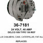 Alternator — DELCO 10SI-136 24V 40A SE Fits Allis Chalmers