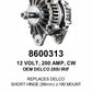 Alternator — 28SI 12V 200A J180 Fits Hino Replaces ROM8743N-USA