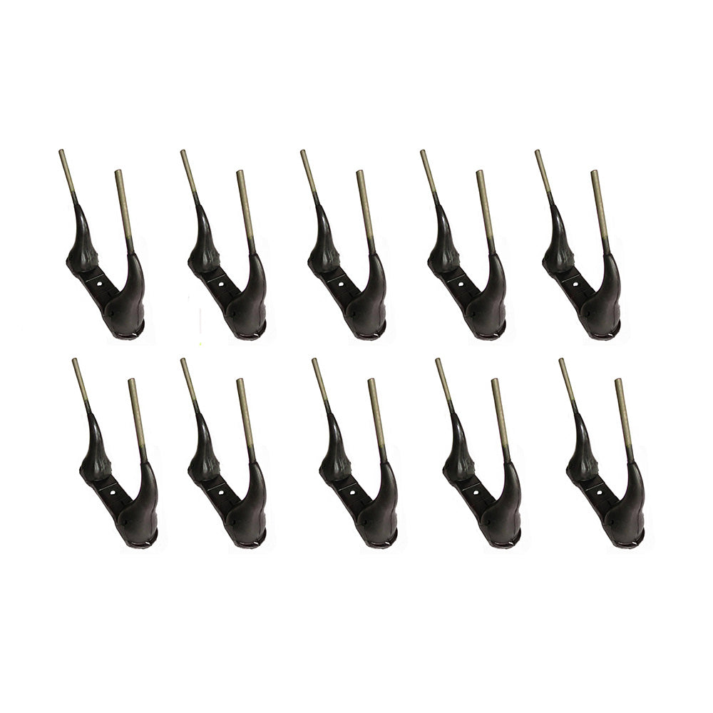 Set of Ten Rubber Mounted Twin Rake Teeth Fits Edcor RTIDTM/D RTIHDT-M/D