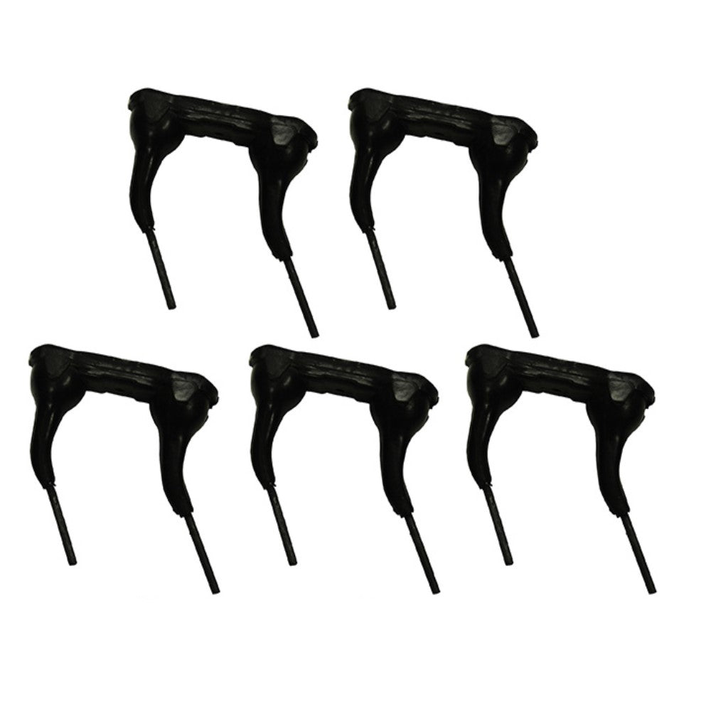 Set of Five Rubber Mounted Twin Rake Teeth Fits Edcor RTIDTM/D RTIHDT-M/D