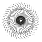 RWH230279 RH Hay Rake Wheels (25) Pack Fits New Holland DuraVee 1225 1428 1631