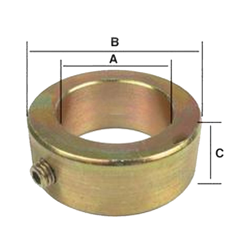 S.102 Shaft Locking Collar, ID: 1 1/2'', OD: 2 1/4'', Height: 1''.