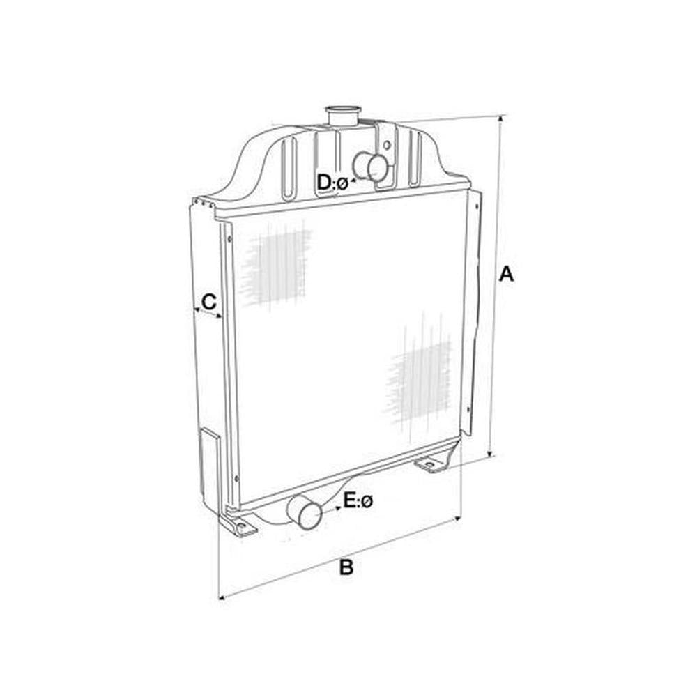 S.107419 Radiator Fits Ford/New Holland