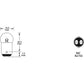 S.109953 Side | Indicator Bulb, 12V, 5W Watts, BA15d Base Fits Lucas