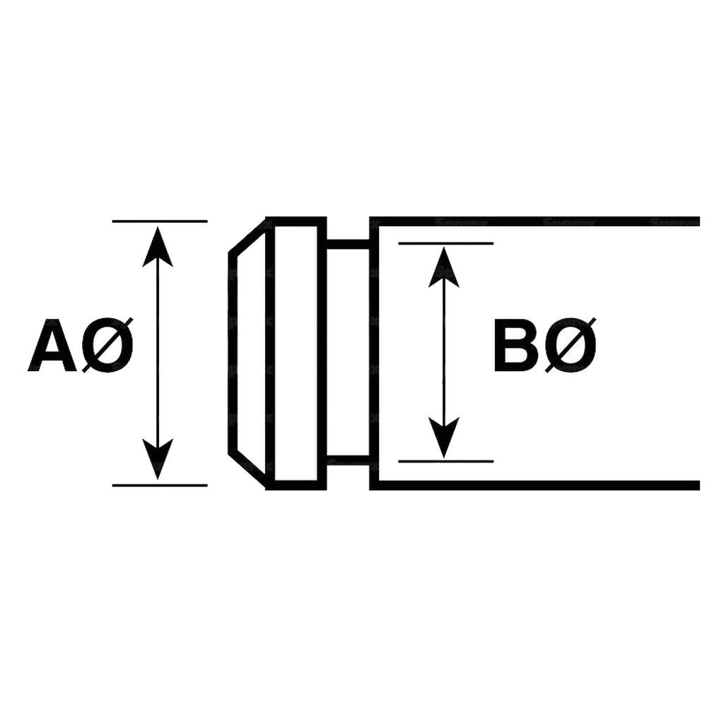 S.11902 Metric E Clip, A Ø6mm, B Ø4mm (Din 6799) Fits Massey Ferguson