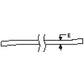 S.178 Rigid Stabilizer Bar Fits Massey Ferguson