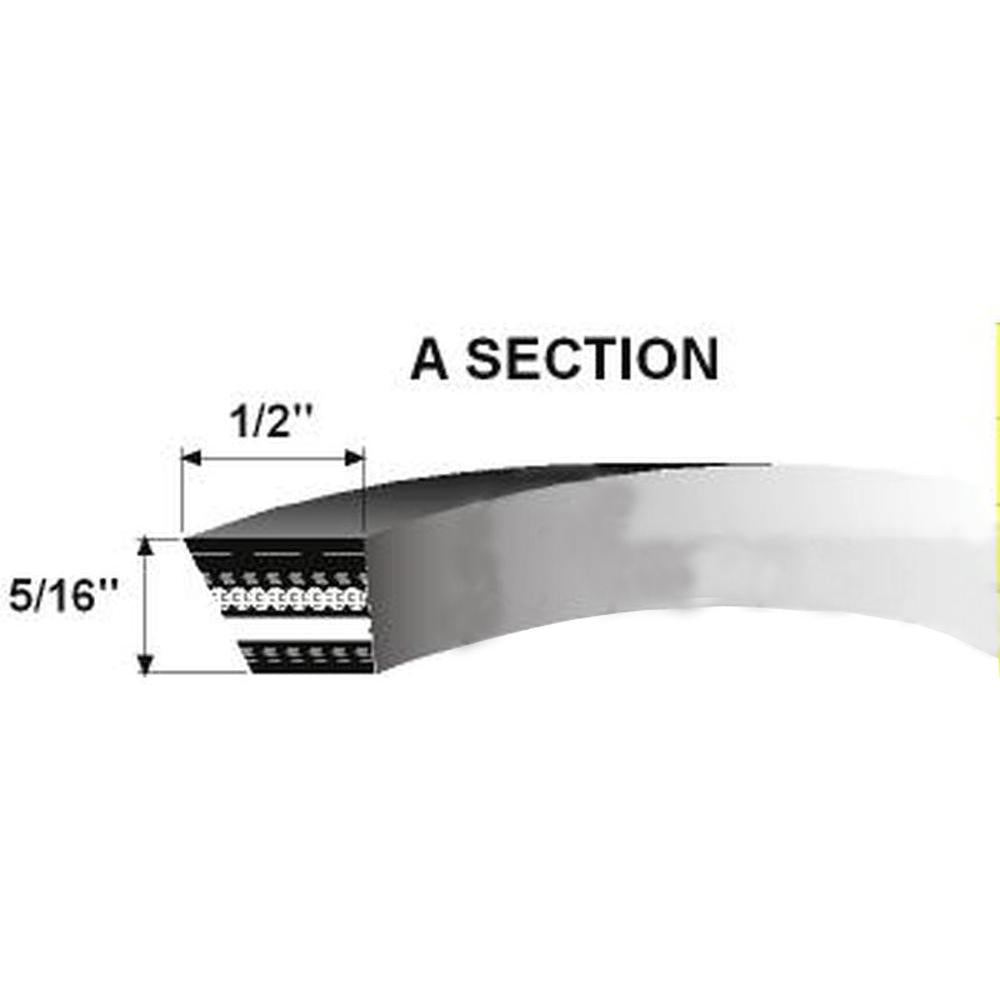 S.18724 V Belt - A Section - Belt No. A42 Fits Kubota