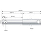 S.210 Lower Link Weld On Implement Mounting Pin (Fits CAT. 1/2)