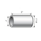 S.3008 Top Link Conversion Bushing (Fits CAT. 3 to 2) Fits Massey Ferguson
