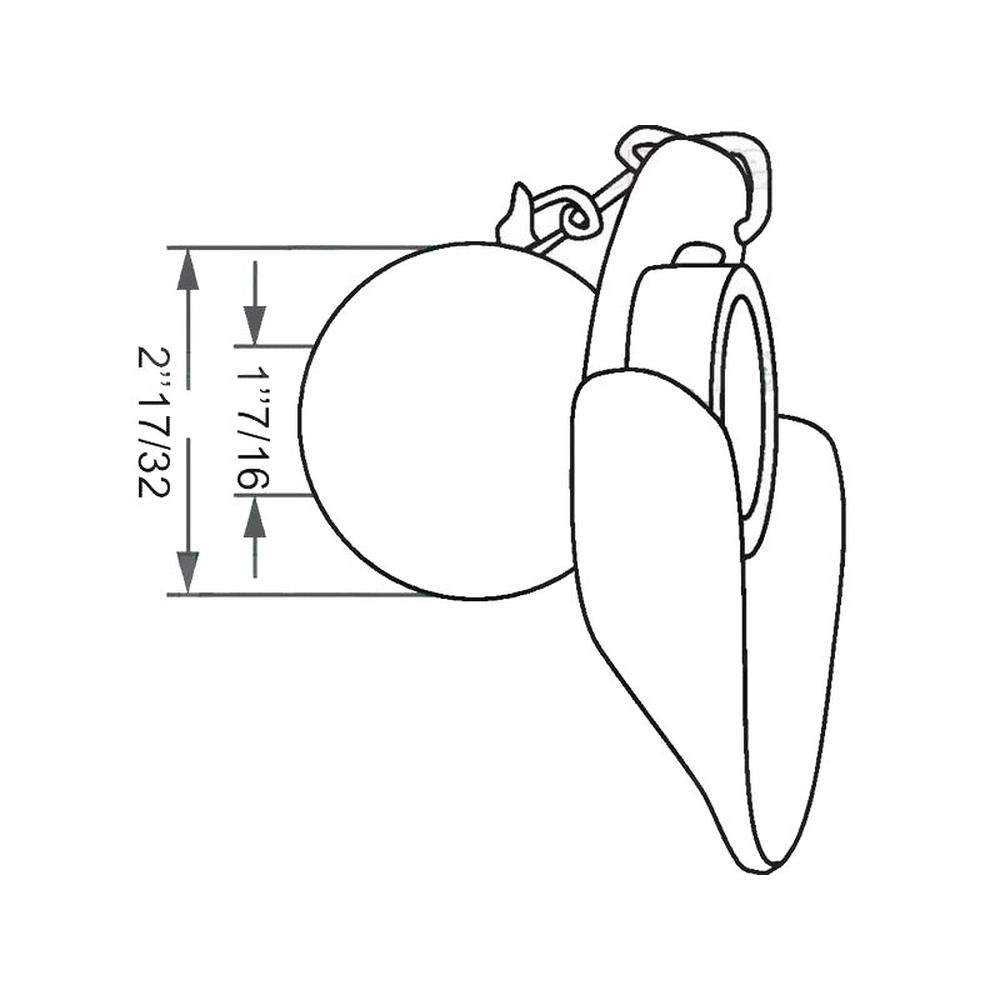 Lower Link Ball, Guide Cone and Linch Pin (Fits CAT. 2/2) Fits Fiat