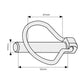 S.33013 Pear Linch Pin, Pin 12mm x 52mm ( ) Fits Massey Ferguson