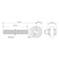 S.343 Top Link - Ball End (Fits CAT.1)