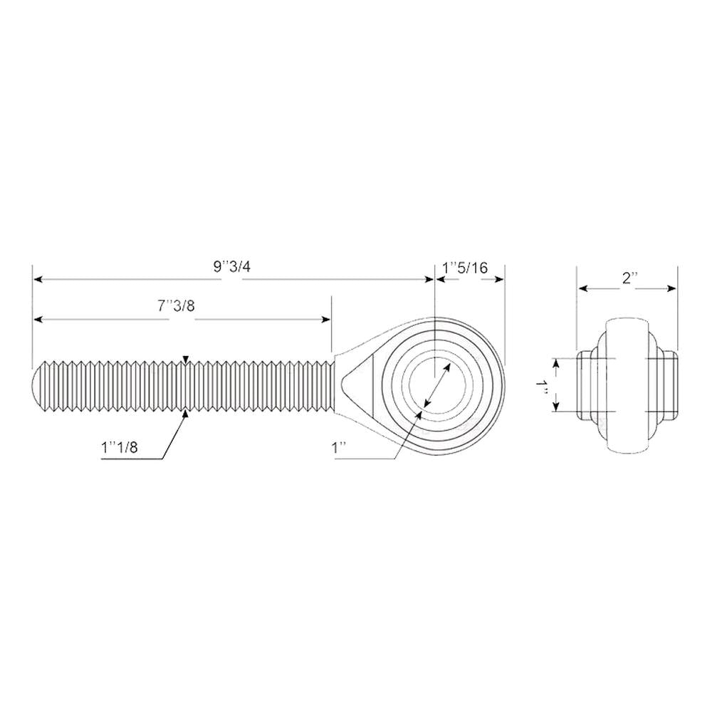 S.347 Top Link - Ball End (Fits CAT.2) Fits John Deere