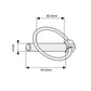 S.37 Round Linch Pin, Pin Ø6mm x 44.5mm ( ) Fits Massey Ferguson