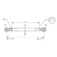 S.4418 Top Link Standard Duty (Fits CAT.0/0) Ball and Ball, Min mm: 280mm.