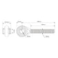 S.4422 Top Link - Ball End (Fits CAT.0)