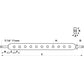 S.49123 Linkage Drawbar (Fits CAT. 1) No. holes: 5, 520mm