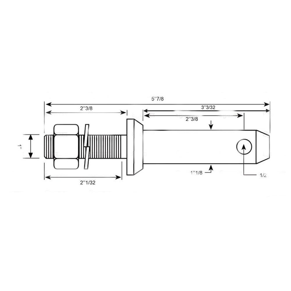 S.5191 Lower Link Implement Mounting Pin (Fits CAT. 2)