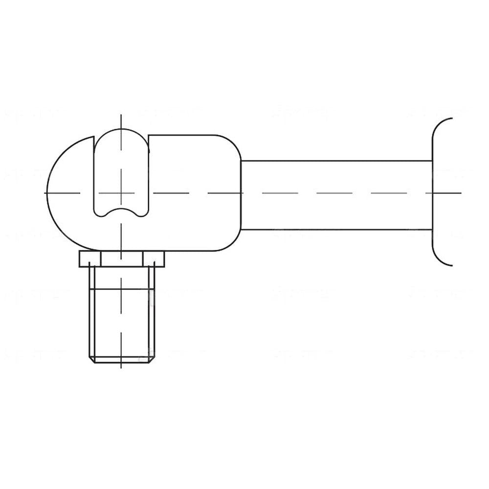S.54541 Gas Strut, 488mm - Fits Landini 3904695M1, 3805354M1, 3804759M1