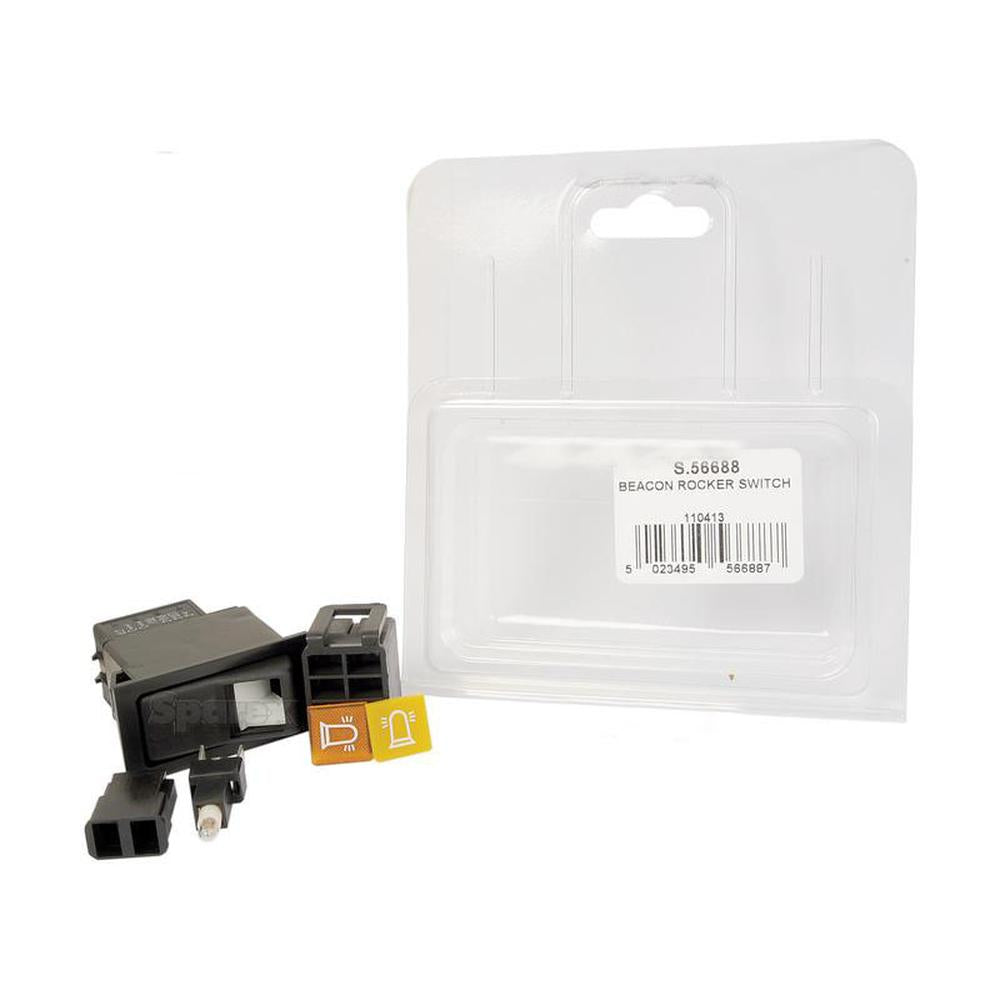 S.56688 Rocker Switch, Beacon, 2 Position (On/Off) - Fits Case IH