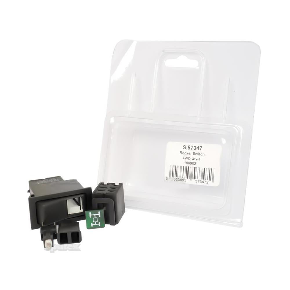 S.57347 Rocker Switch, 4 WD, 2 Position (On/Off) - Fits Ford/New Holland