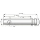 S.69 Top Link Pin - Standard (Fits CAT. 2), ( ) Fits Leyland