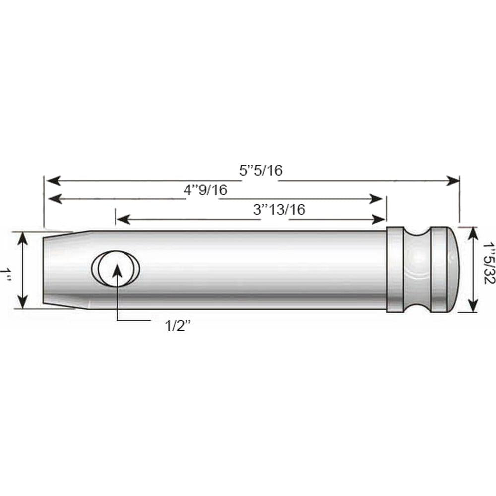 S.76 Top Link Pin - Standard (Fits CAT. 2), ( ) Fits Case IH