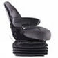 S1999934 Sears Mid Back Seat, Gray Fabric w/Air Suspension - Fits John Deere