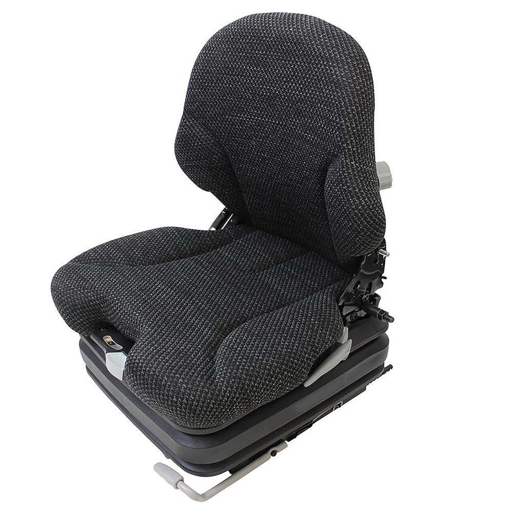 Grammer Low Back Seat for Skid Steers & Forklifts, Black Fabric