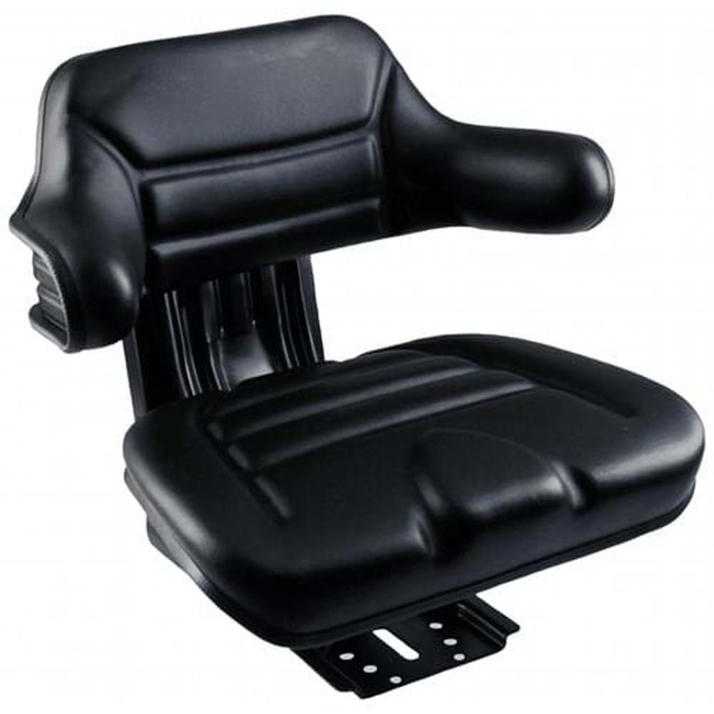 S830685 Wrap-Around Seat, Black Vinyl w/ Mechanical Suspension Fits Mahindra