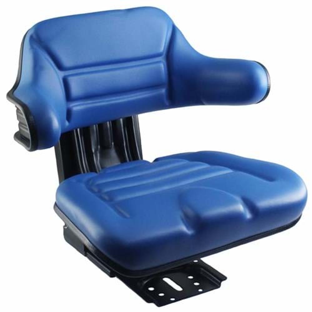 Blue Wrap-Around Seat w/ Mechanical Suspension Fits New Holland