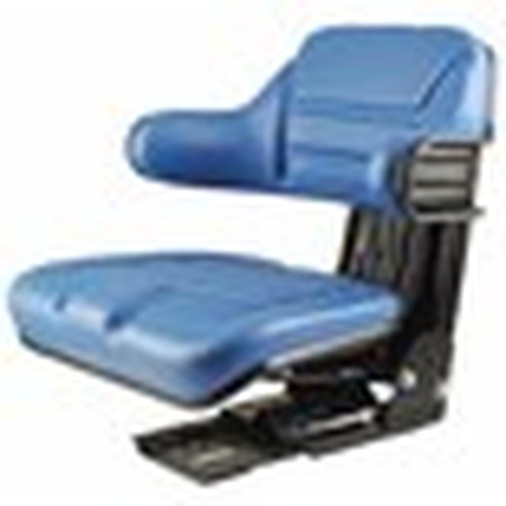 Blue Wrap-Around Seat w/ Mechanical Suspension Fits New Holland